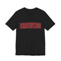 Broncos Buffalo Plaid Varsity Tee - Bella+Canvas 3001