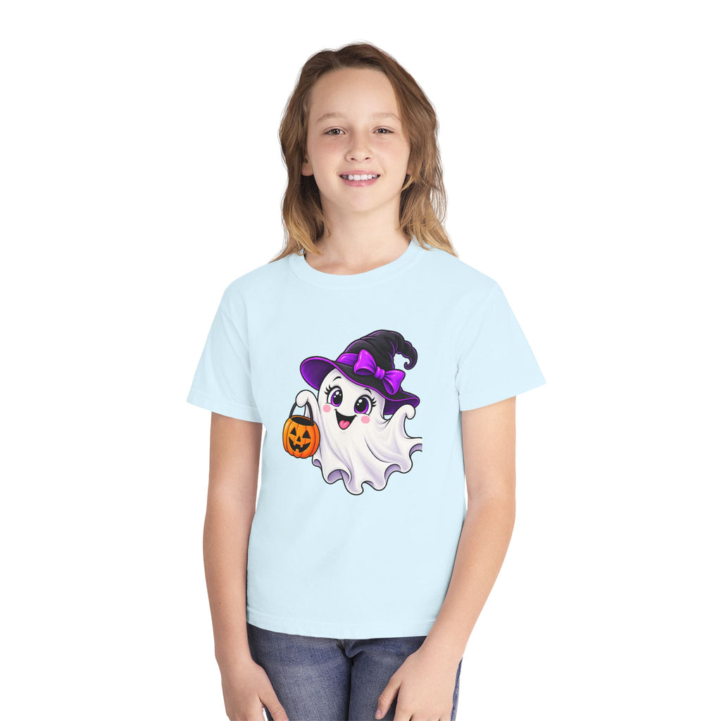 Little Boo Halloween T-Shirt - Cute Ghost Youth Shirt