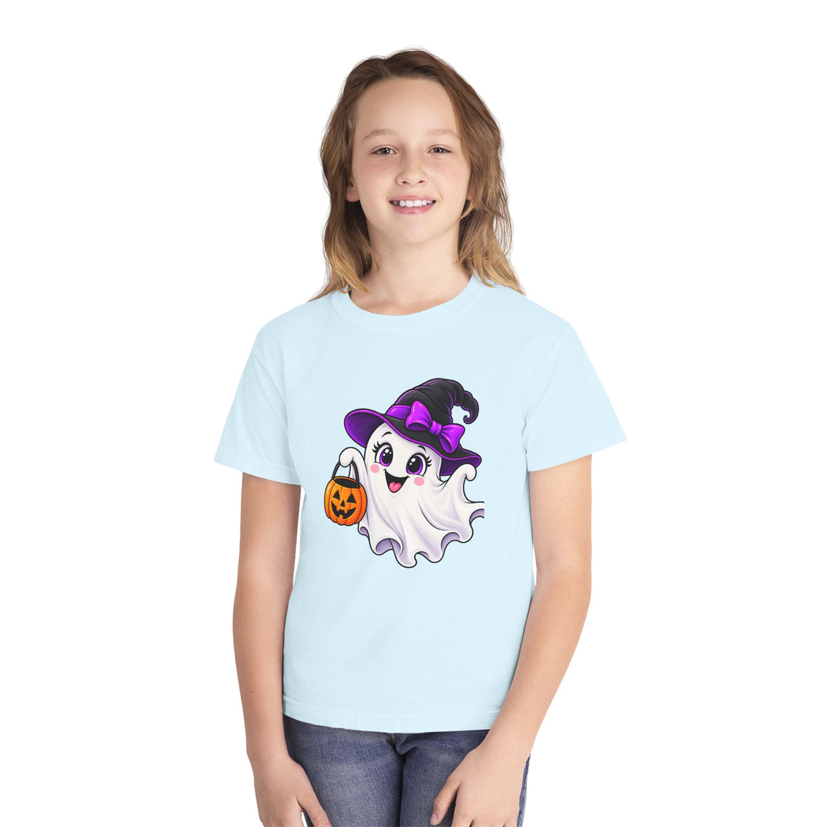 Little Boo Halloween T-Shirt - Cute Ghost Youth Shirt
