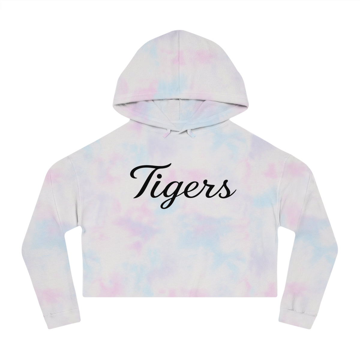Tigers Script Cropped Hoodie