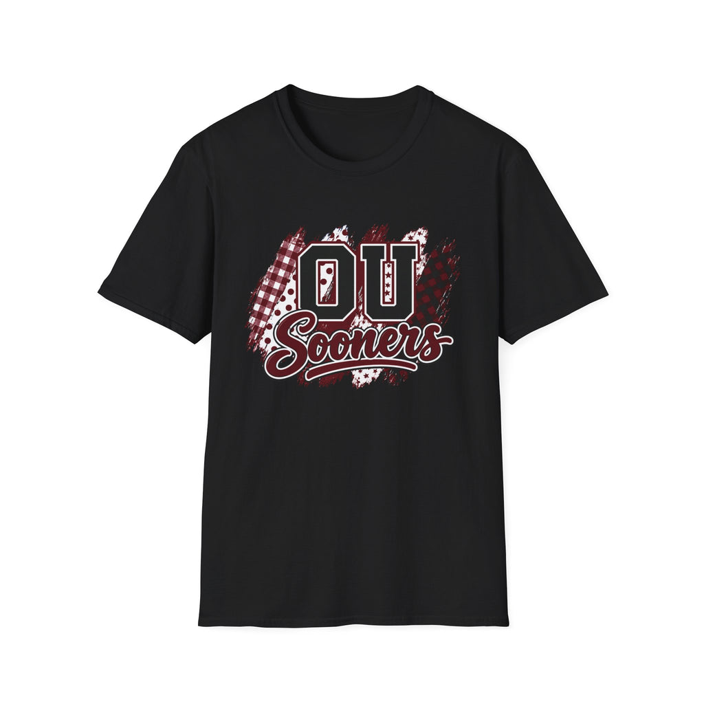 Sooners Mixed-Print Unisex Softstyle T-Shirt