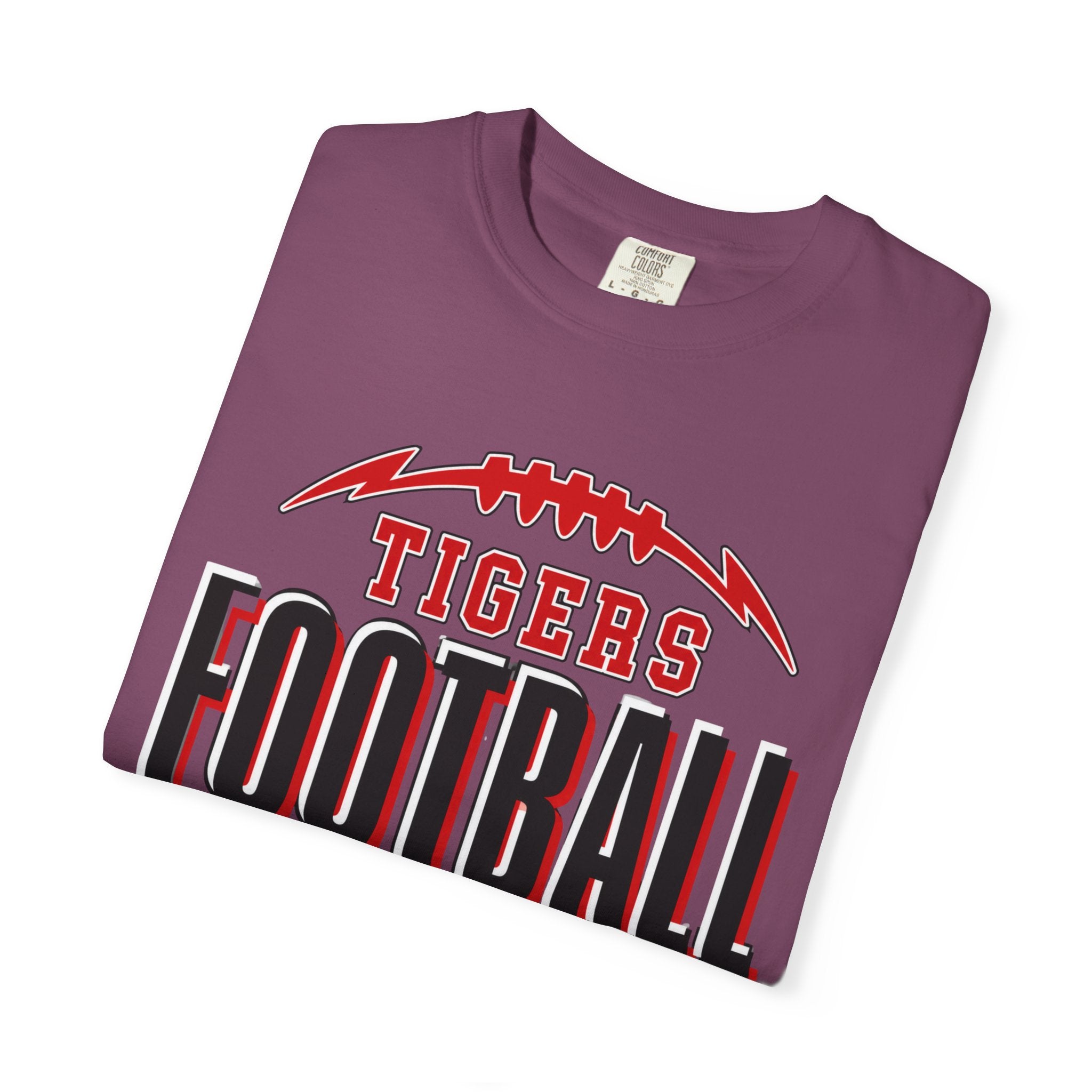 Tigers Football Comfort Colors Tee