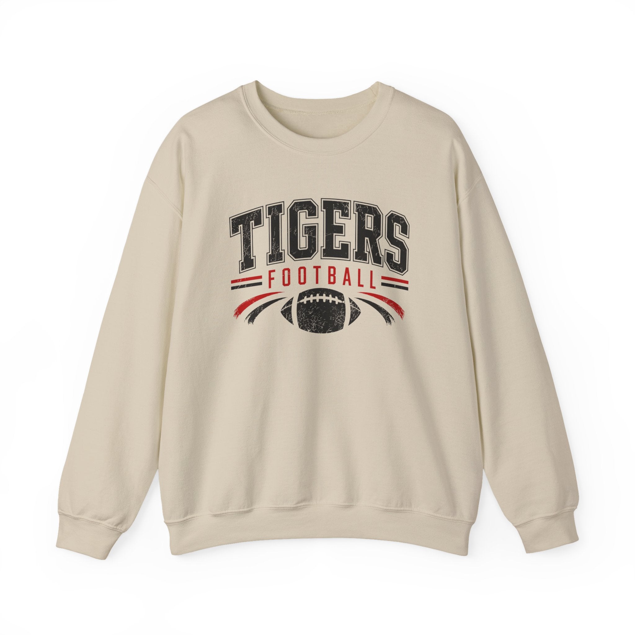 Tigers Football Vintage Logo Sweatshirt | Team Spirit Pullover