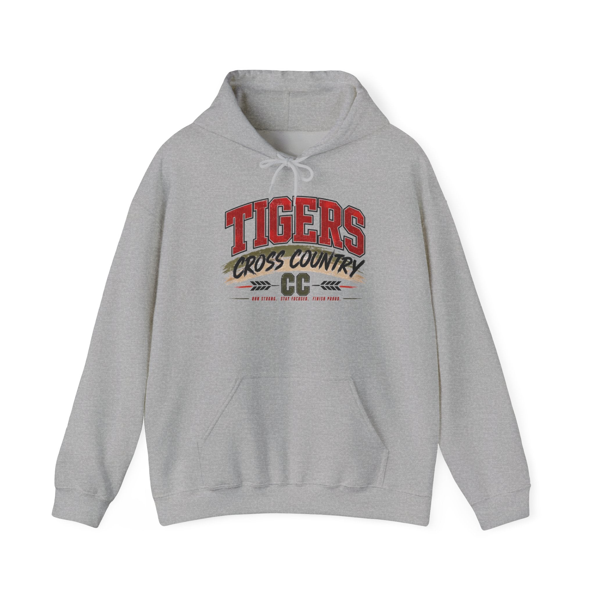 Tigers Cross Country Hoodie-Athletic Spirit Pullover