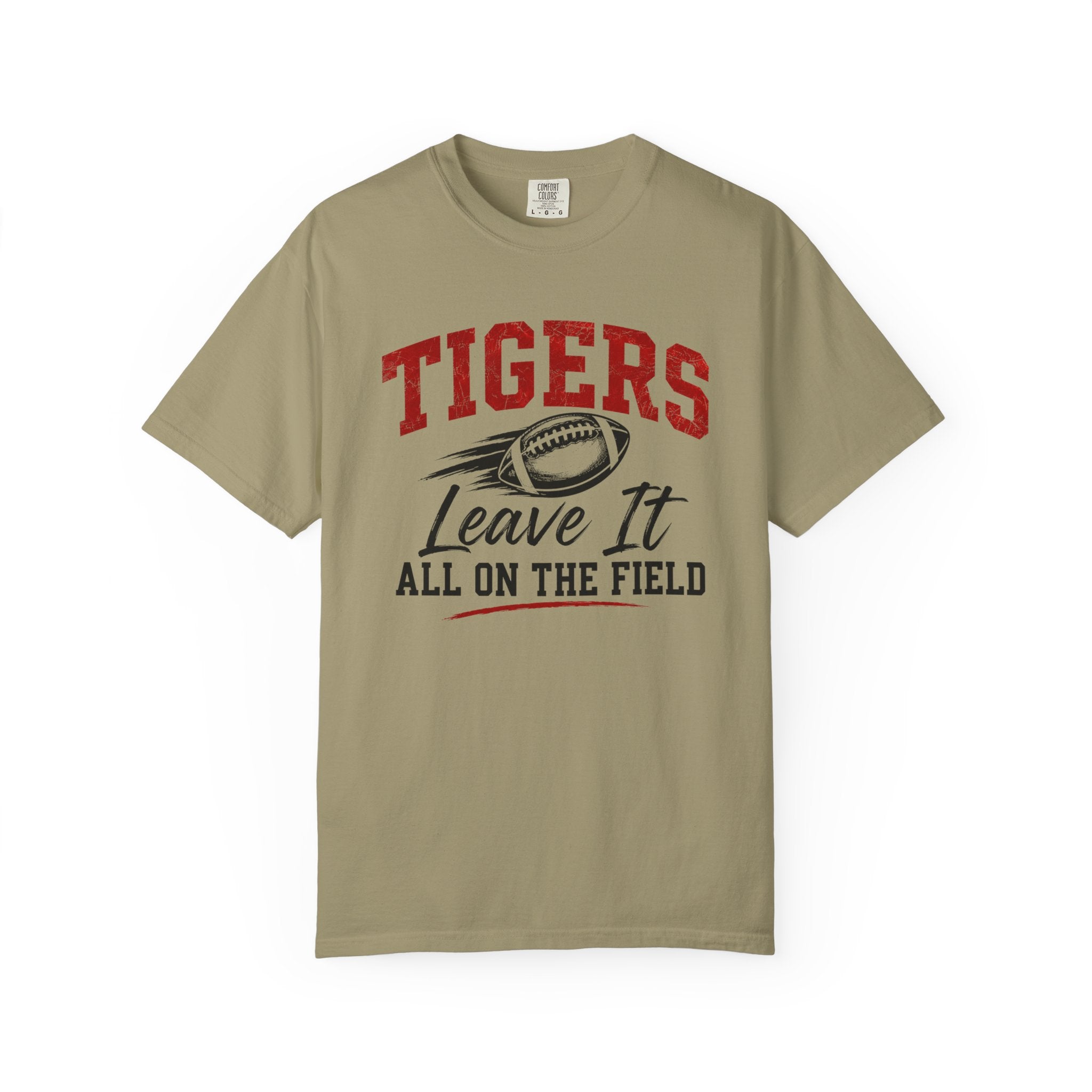 Tigers Leave It All on the Field/Comfort Colors Football Tee
