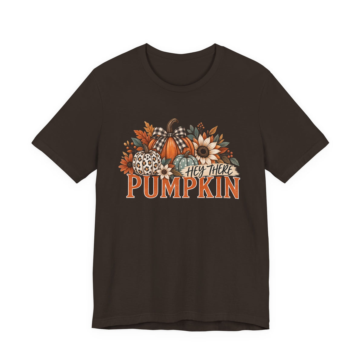 Hey There Pumpkin Leopard & Gingham Fall Tree