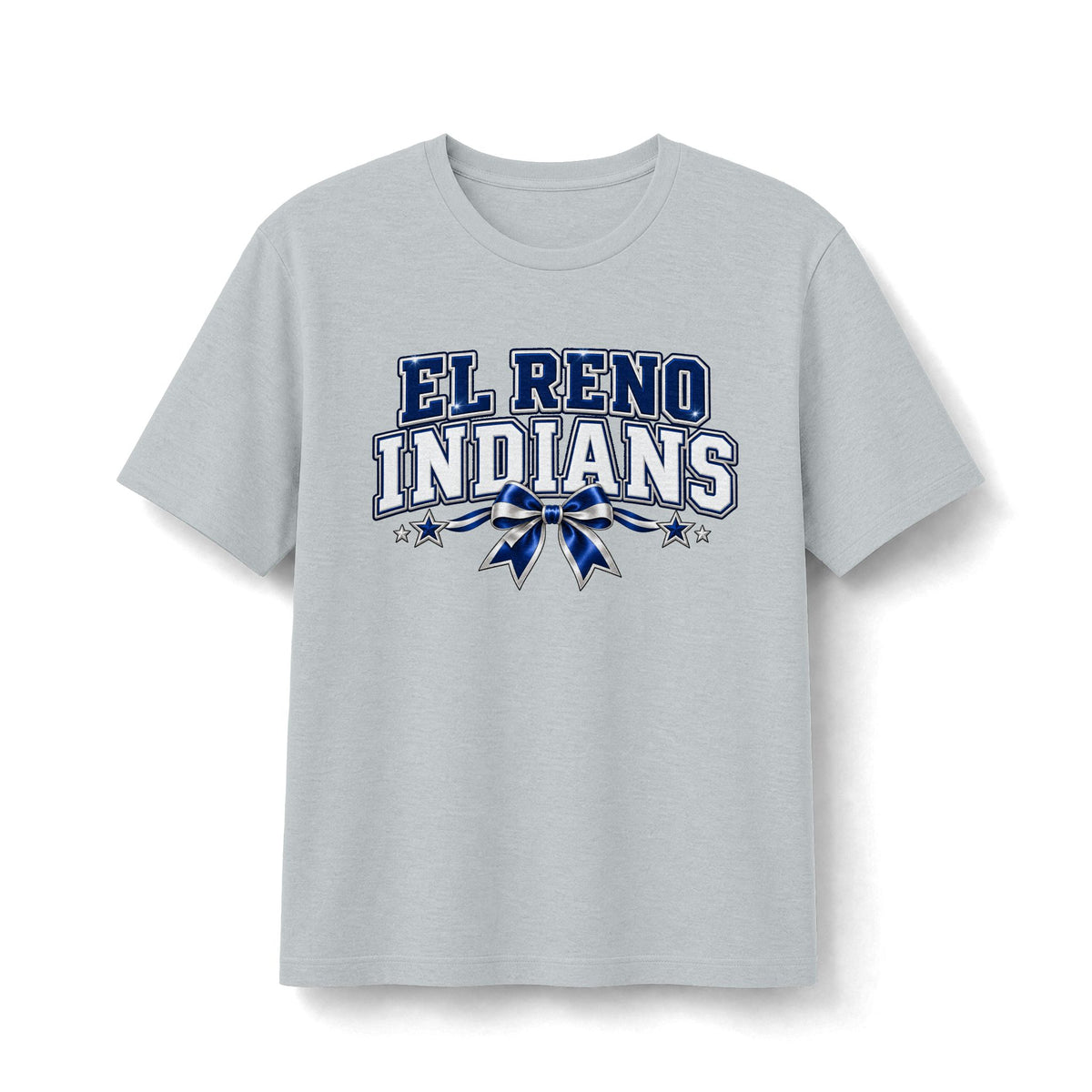 El Reno Indians Navy & White Game Day Tee