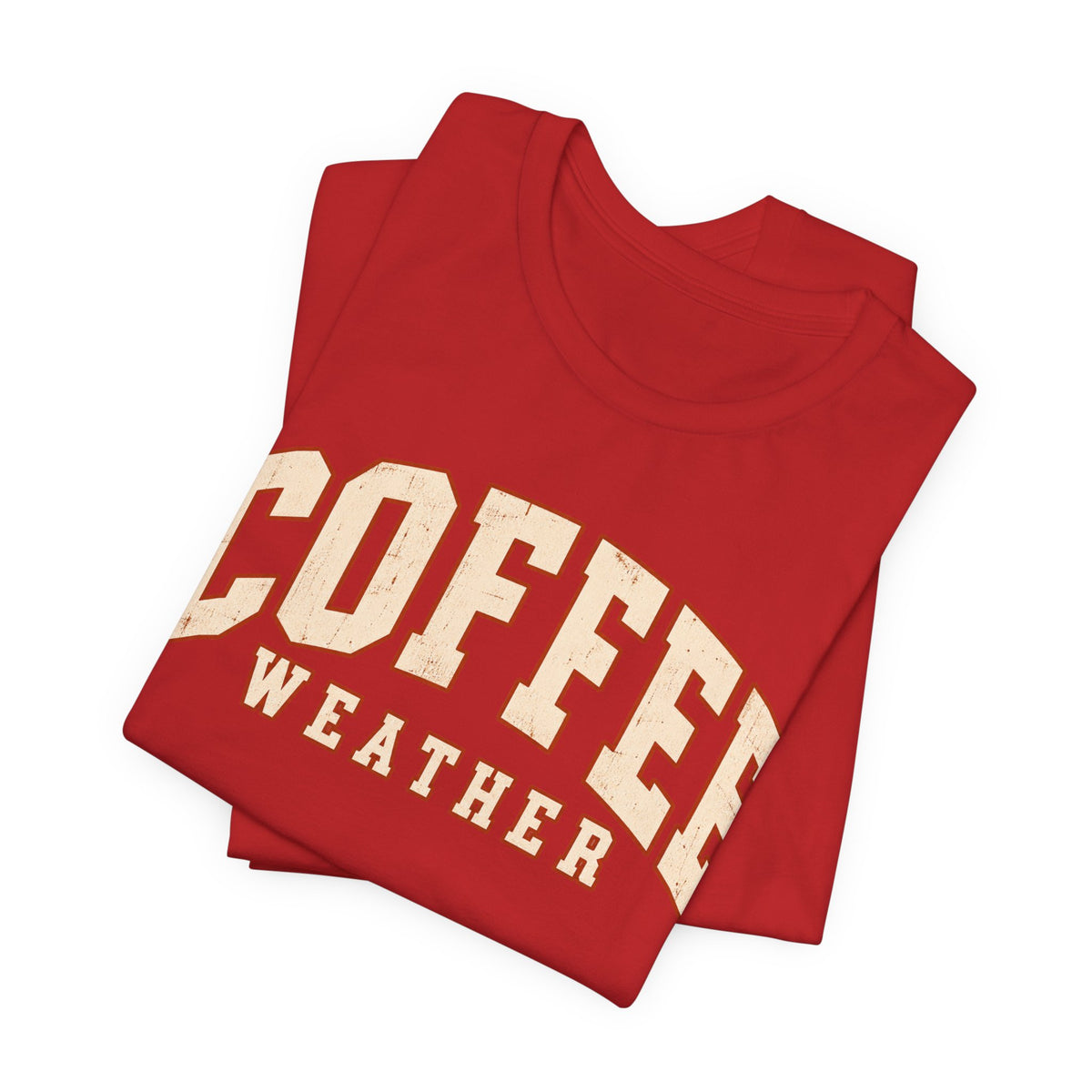 Coffee Weather T-Shirt - Vintage Collegiate Fall Graphic Tee