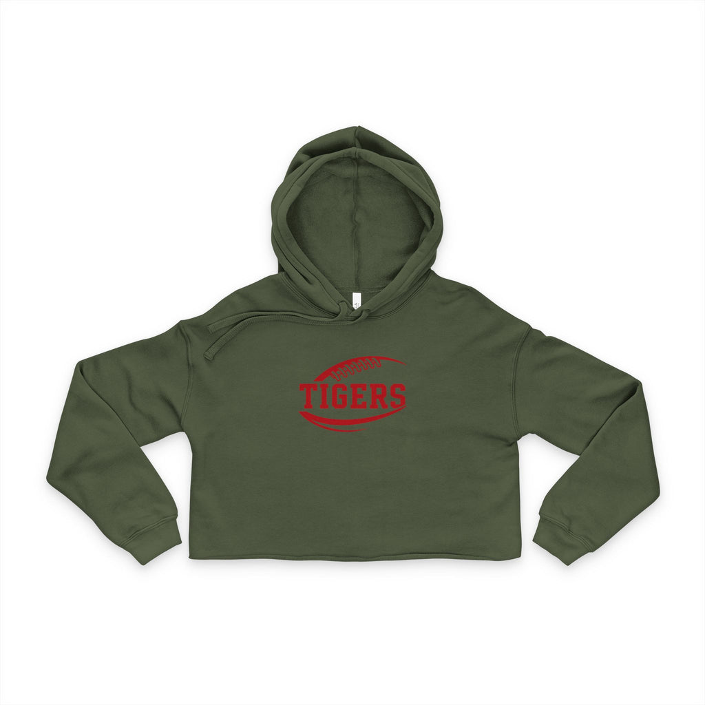 Tigers Football Women's Cropped Hoodie