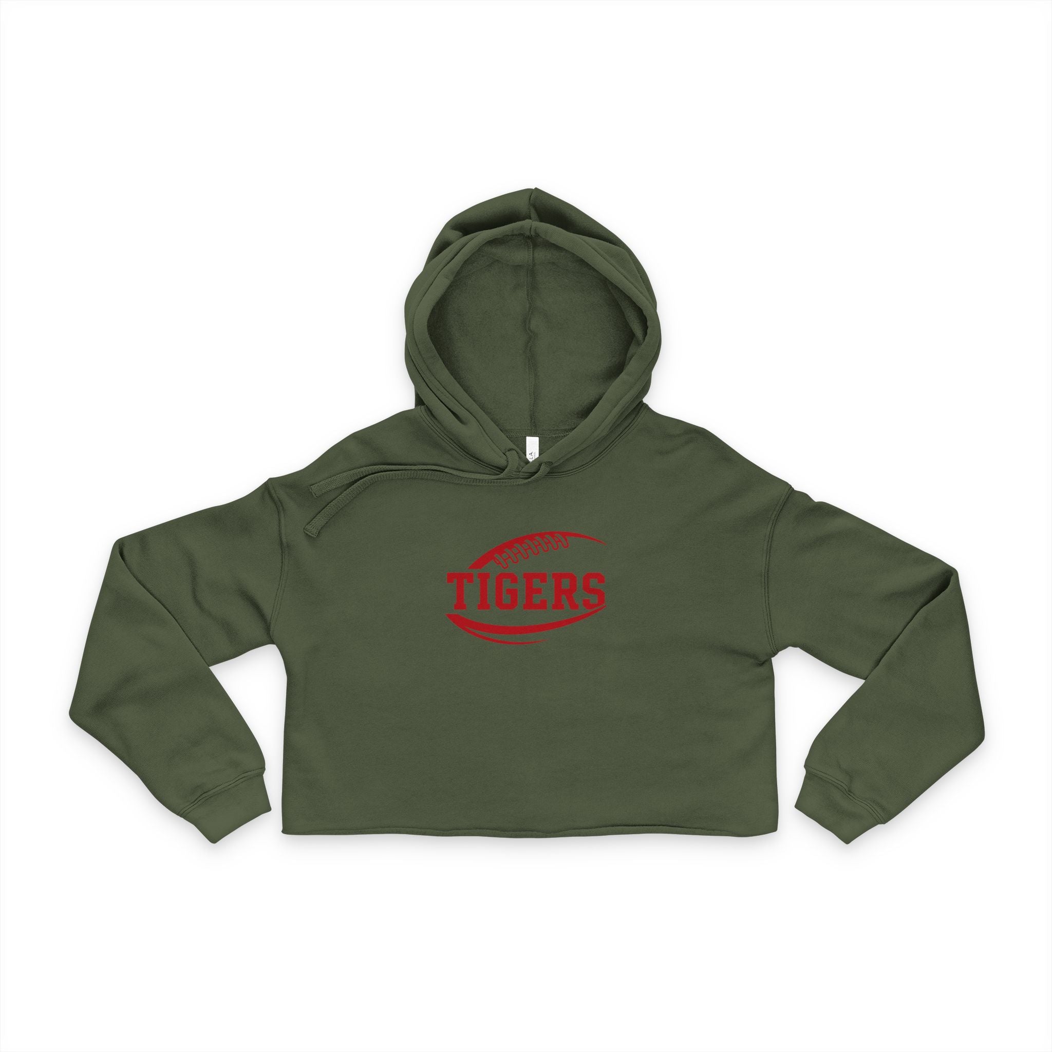 Tigers Football Women's Cropped Hoodie