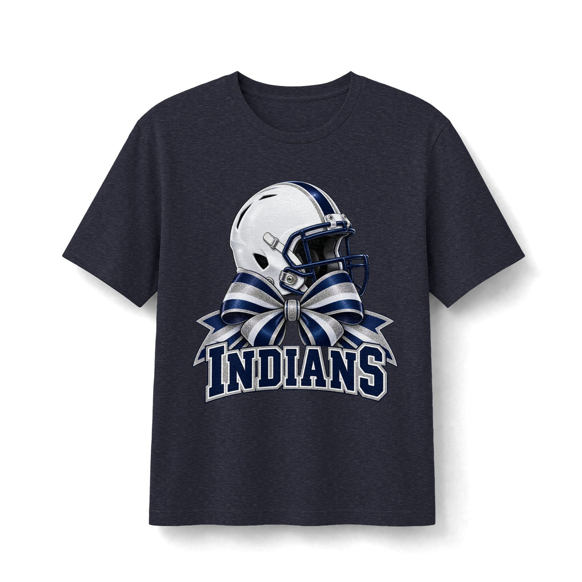 El Reno Indians Football Helmet & Bow Tee
