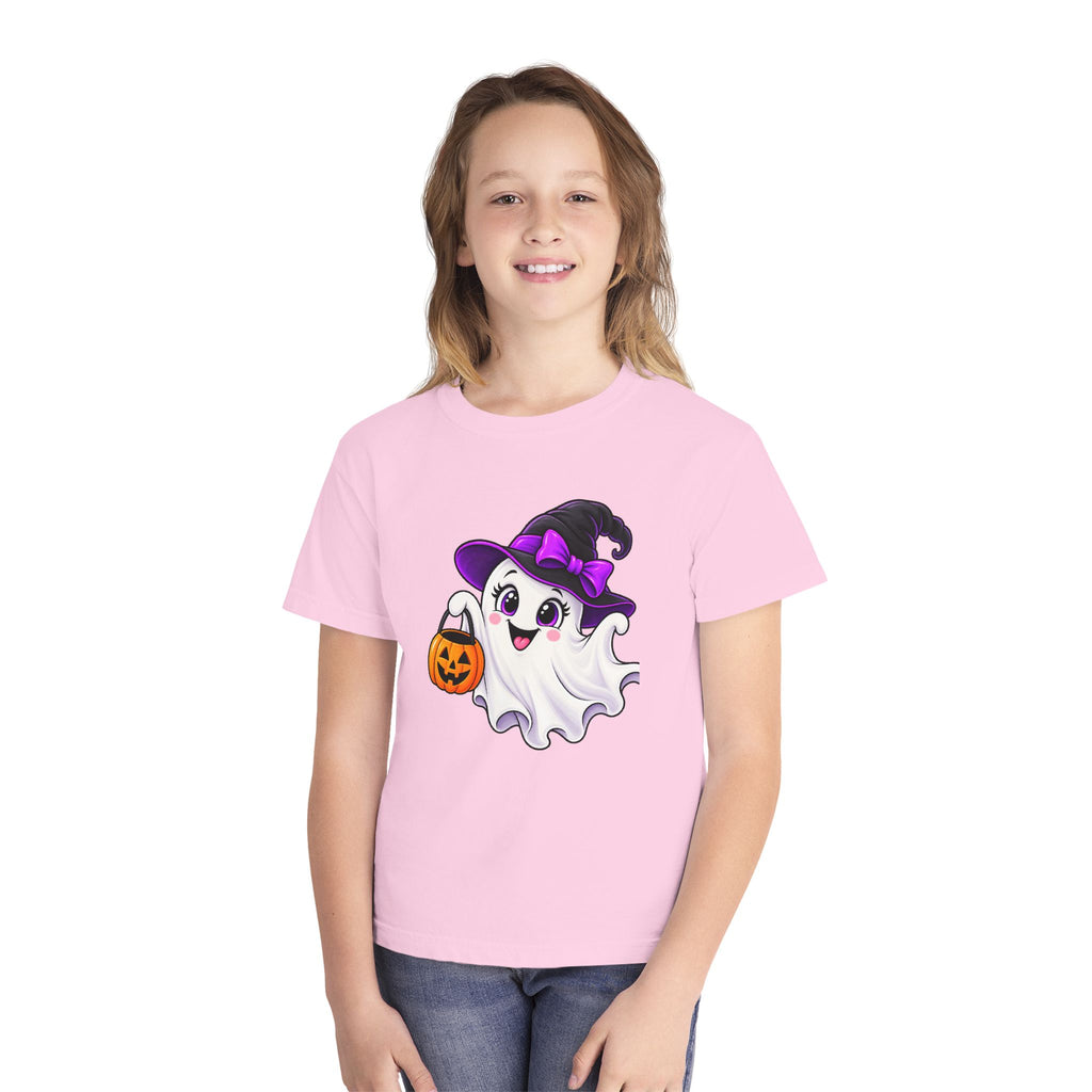 Little Boo Halloween T-Shirt - Cute Ghost Youth Shirt
