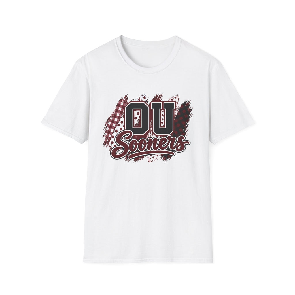 Sooners Mixed-Print Unisex Softstyle T-Shirt