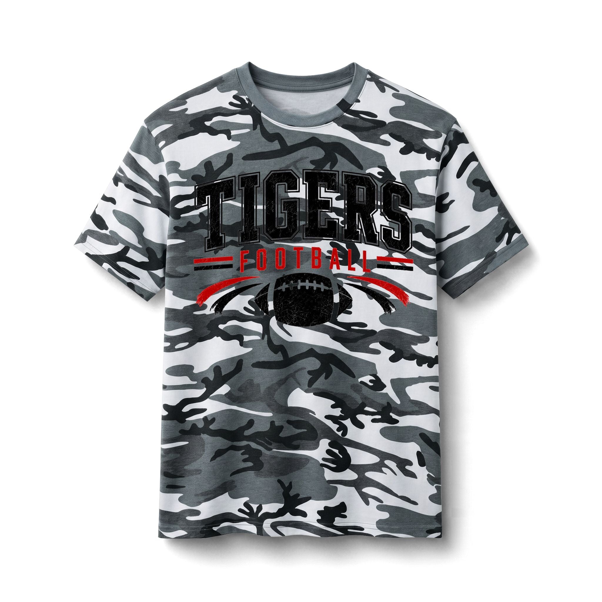 Tigers Football Camo Tee