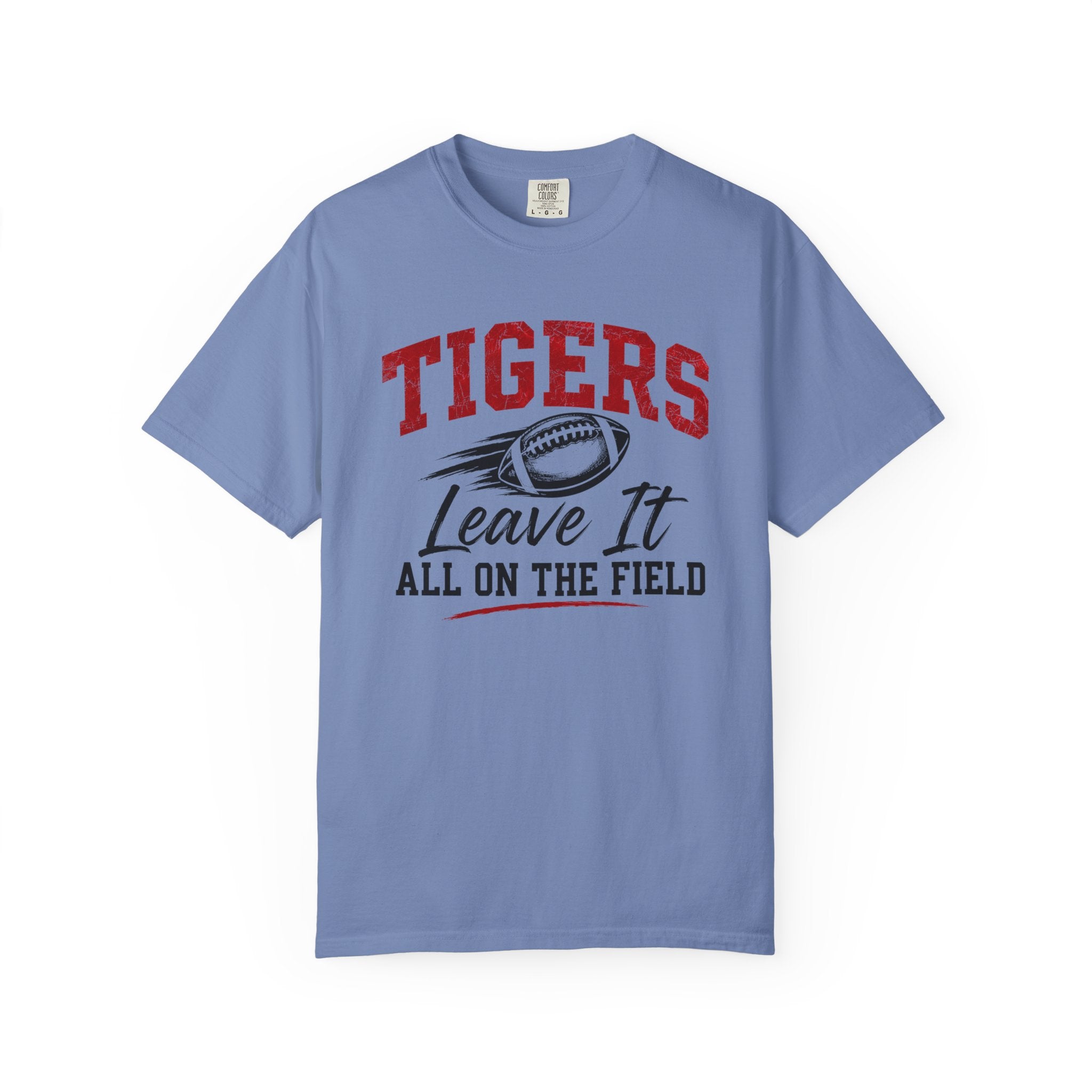 Tigers Leave It All on the Field/Comfort Colors Football Tee