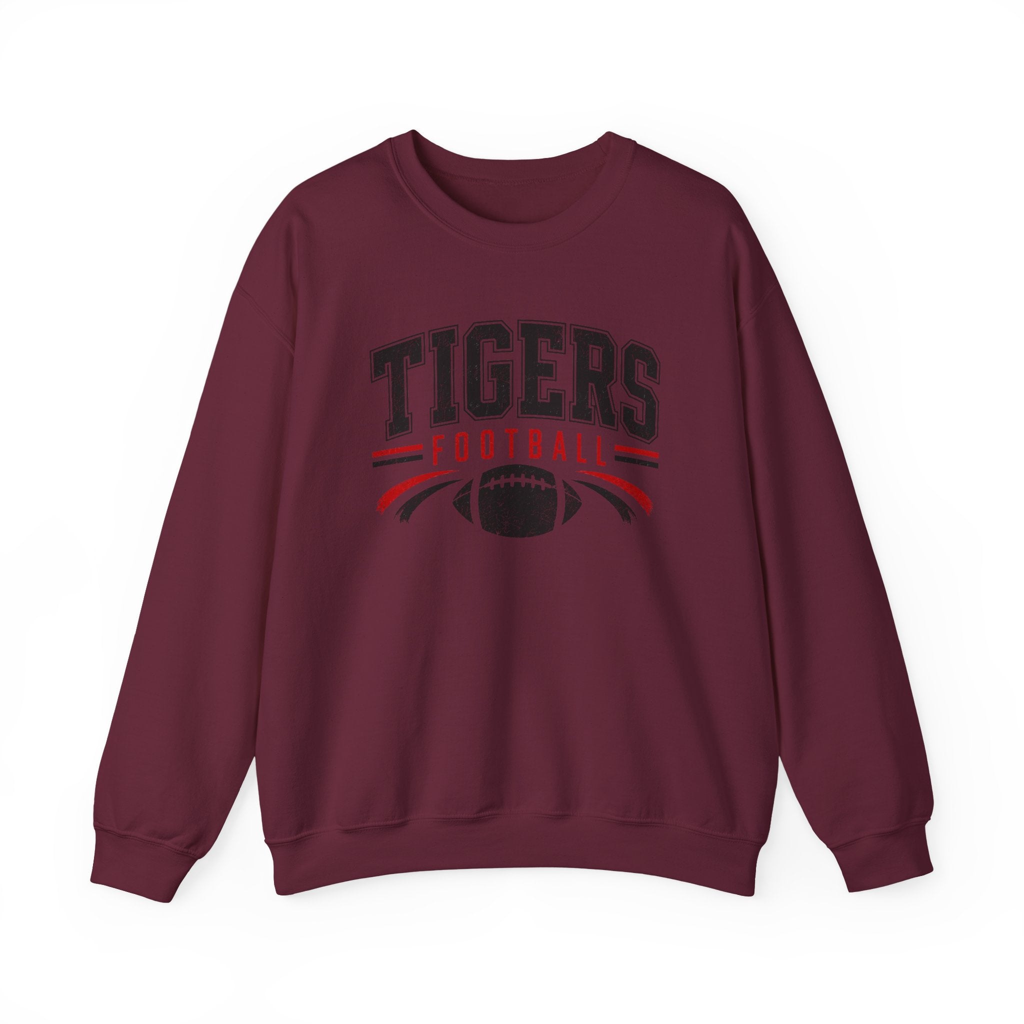 Tigers Football Vintage Logo Sweatshirt | Team Spirit Pullover