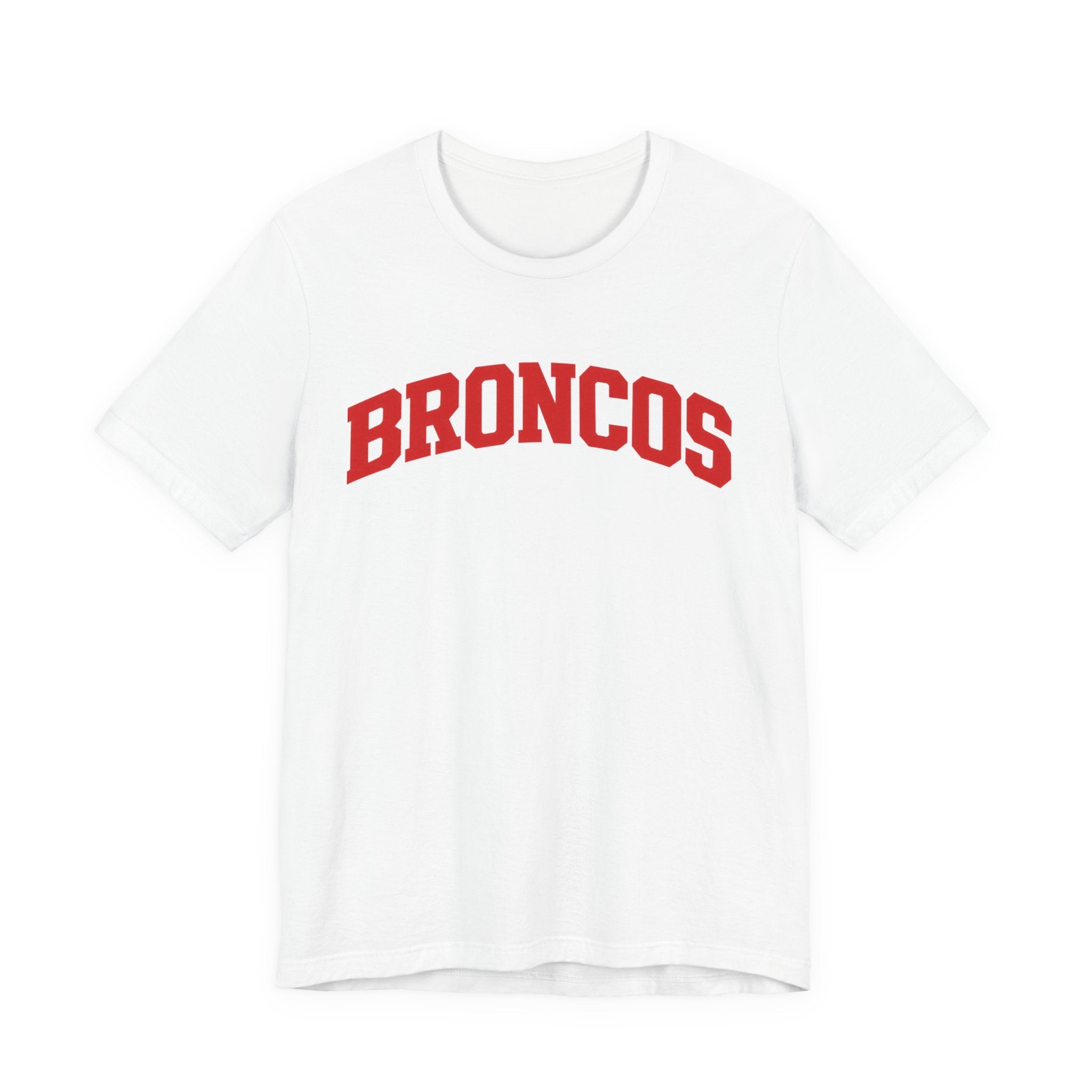 Broncos Classic Varsity T-Shirt - Red Lettering
