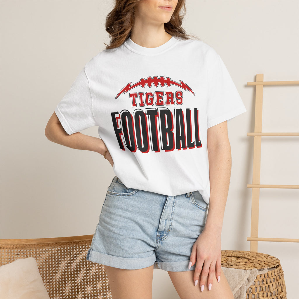 Tigers Football Comfort Colors Tee