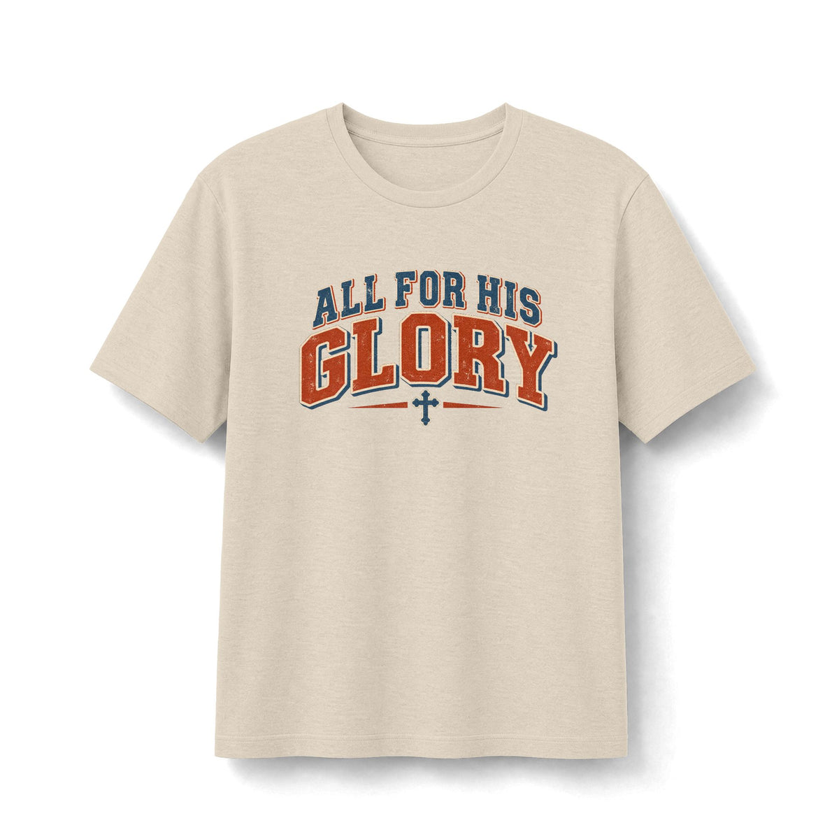 All for His Glory Retro Christian T-Shirt
