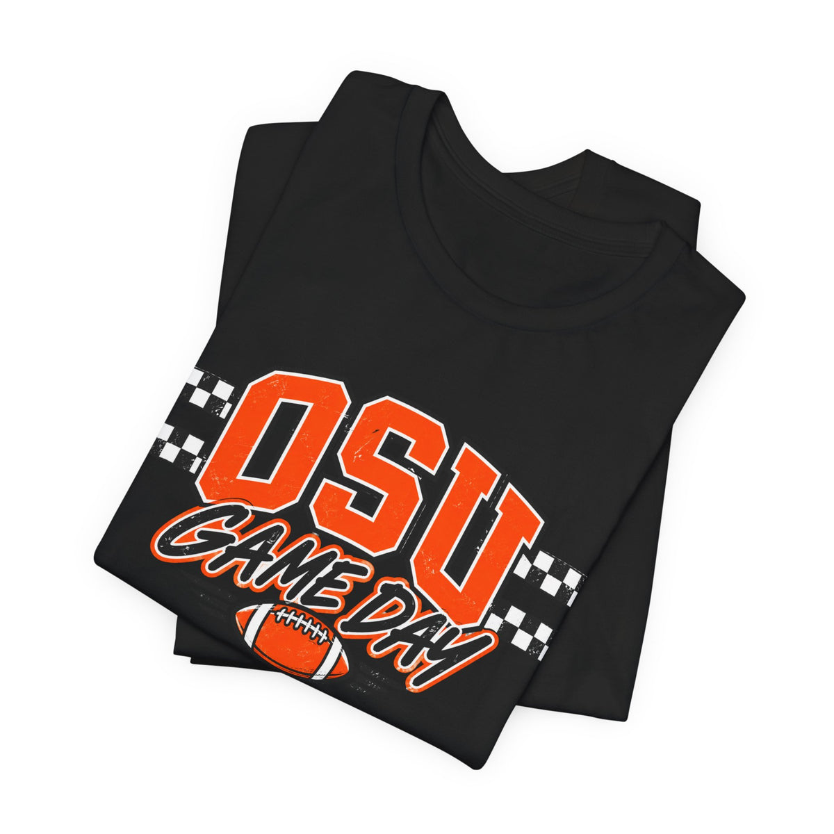 OSU Game Day Checkered Football Tee