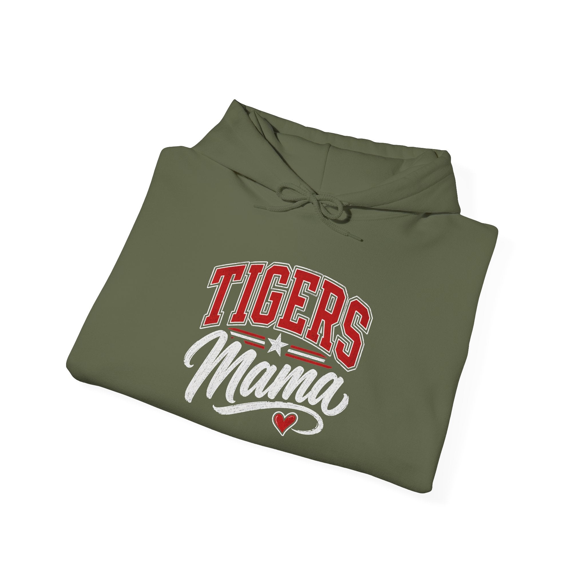 Tigers Mama Hoodie/ Vintage Script Game Day Sweatshirt