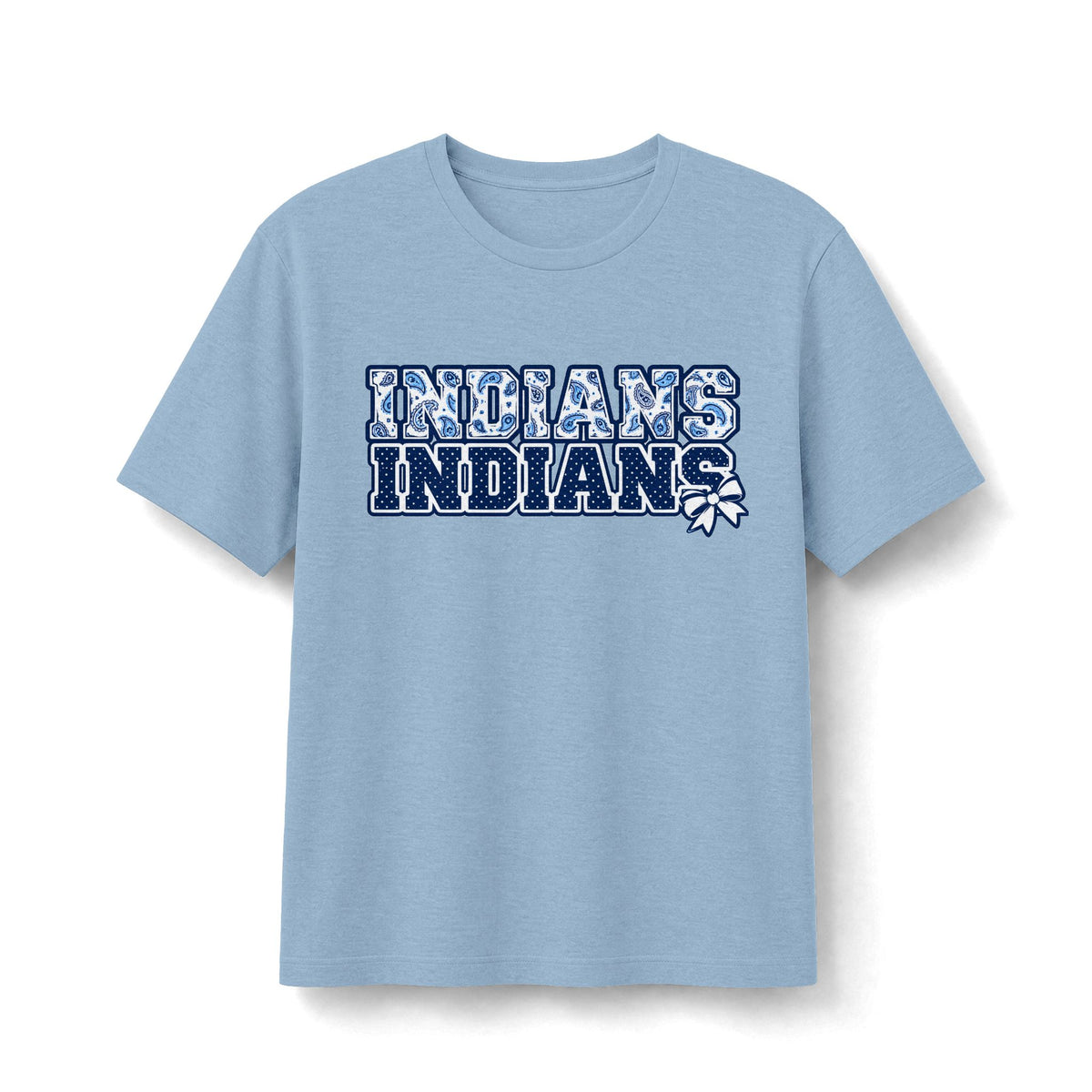 El Reno Indians Stacked Paisley & Bow Tee