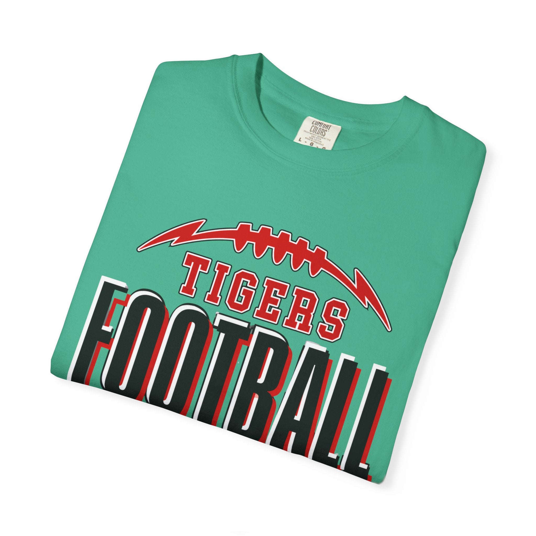 Tigers Football Comfort Colors Tee