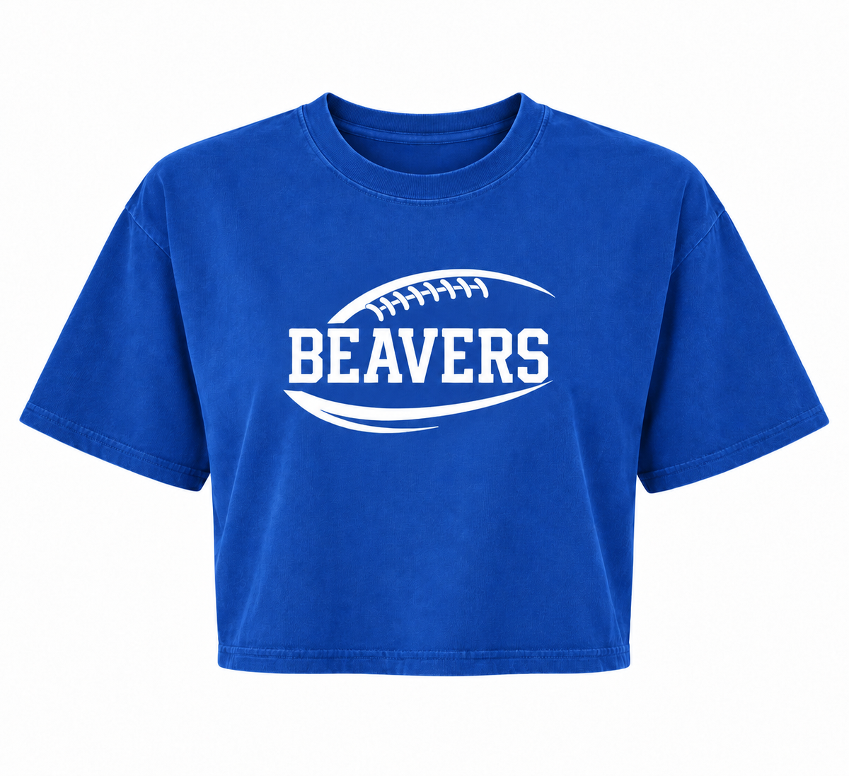 Beavers Football Garment-Dyed Crop Tee