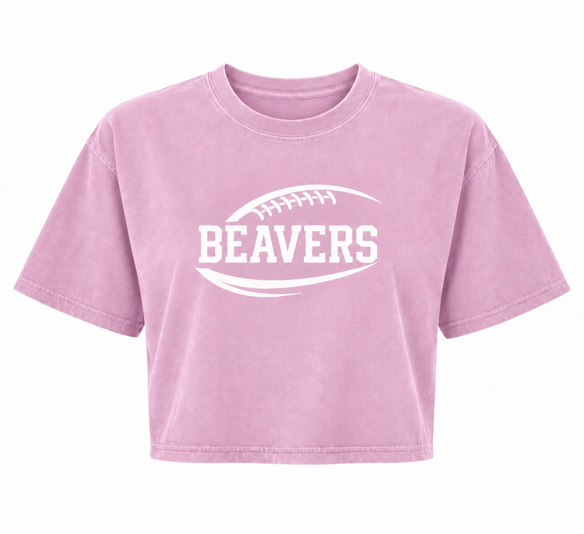 Beavers Football Garment-Dyed Crop Tee