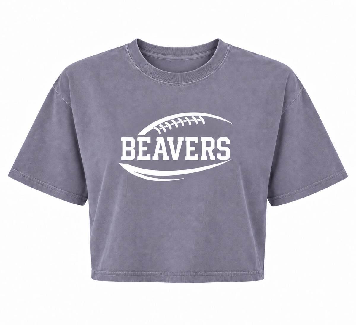 Beavers Football Garment-Dyed Crop Tee