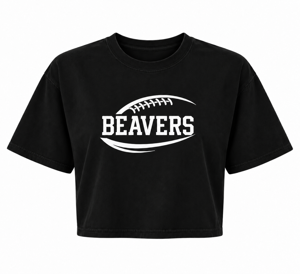 Beavers Football Garment-Dyed Crop Tee