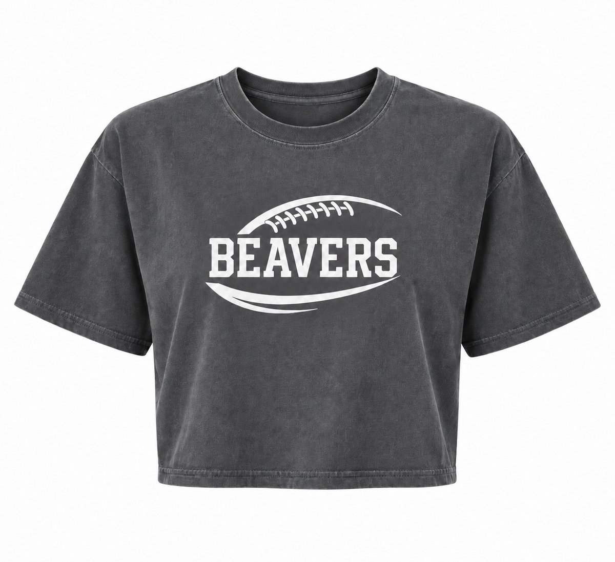 Beavers Football Garment-Dyed Crop Tee