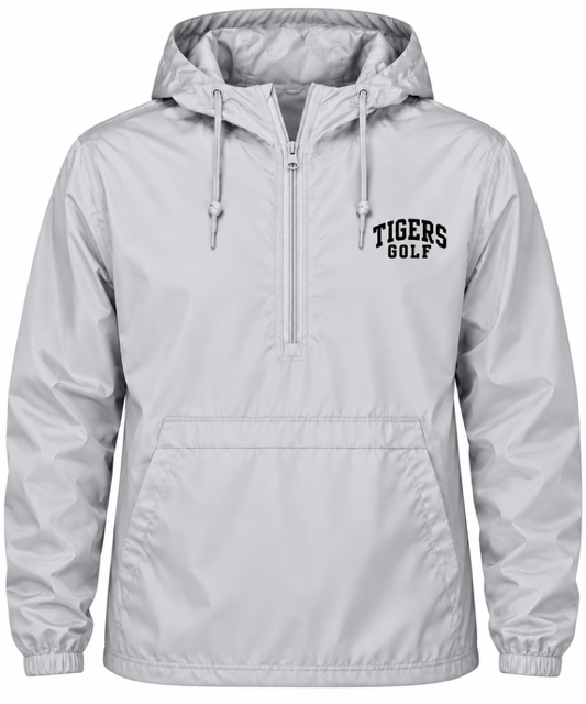 Tigers Golf Lightweight Quarter-Zip Windbreaker