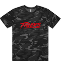 Tigers Football Camo Tee - Red Football Graphic T-Shirt