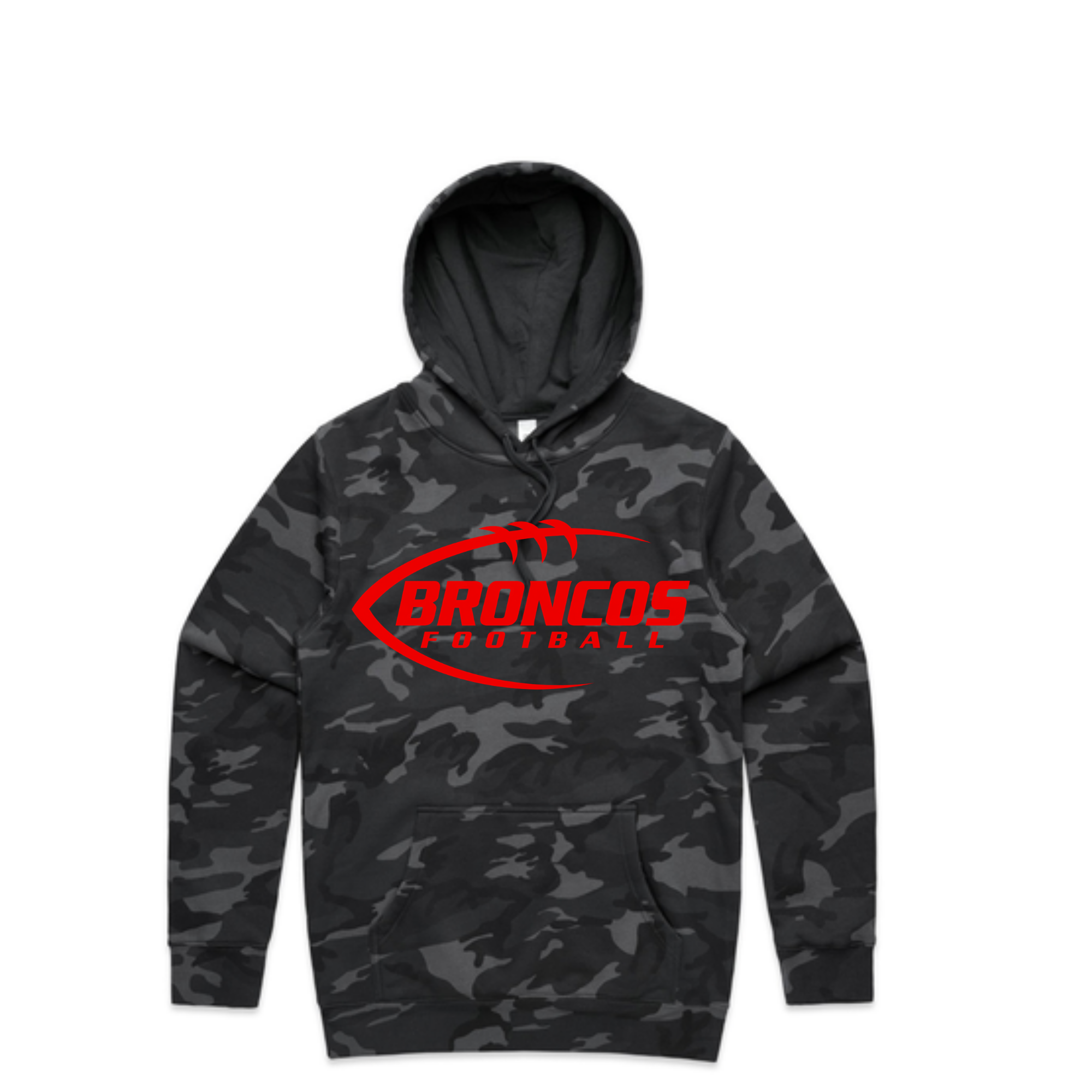 Broncos Football Camo Hoodie